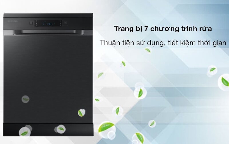 7 chương trình rửa của máy rửa bát Samsung DW60CG550FSG/SV