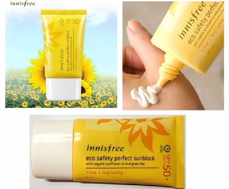 Kem chống nắng cho bà bầu Innisfree Eco Safety Perfect SPF50+