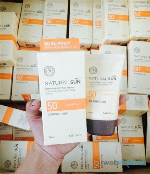 Kem chống nắng The Face Shop Nature Sun Eco Super Perfect Suncream