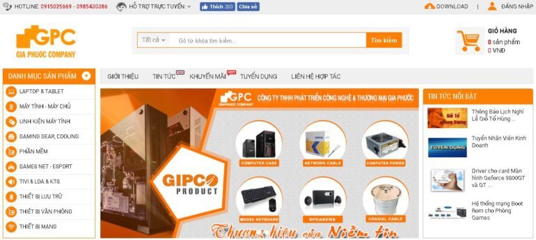 Giaphuoc.vn - Chuyên cung cấp thiết bị máy tính, thiết bị mạng, văn phòng, gaming chất lượng, giá tốt