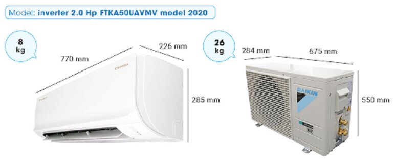 Phân tích điểm cộng trừ có ở điều hòa Daikin FTKA50UAVMV