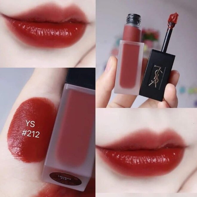 Thiết kế của son kem YSL 212 Rouge Rebel