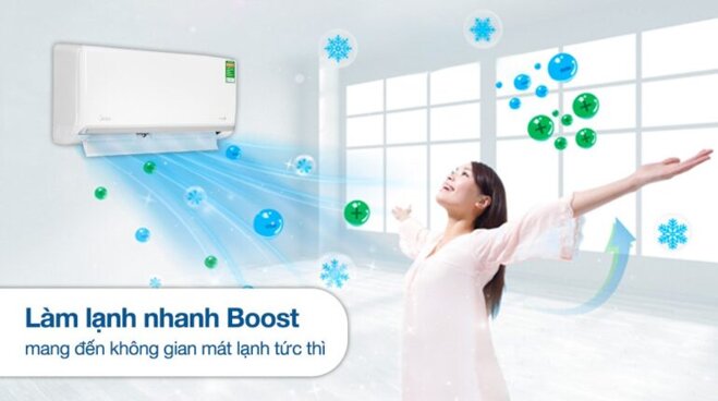 Điều hòa Midea Inverter 18000BTU MSAGA-18CRDN8 gas R32