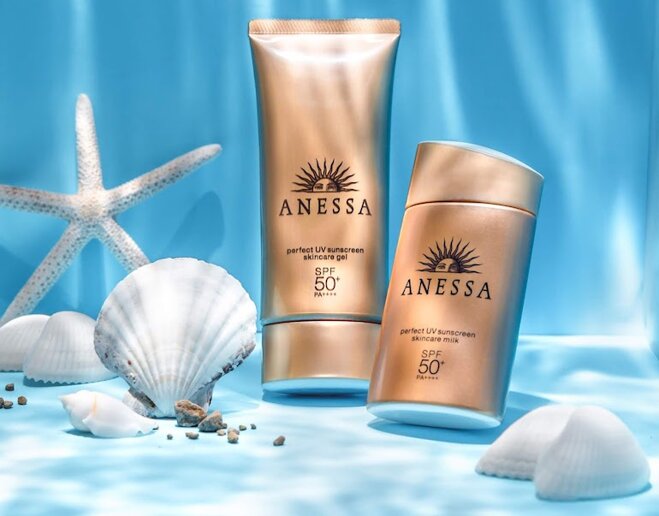 Kem chống nắng vật lý Anessa Perfect UV Sunscreen Skincare Milk SPF50+