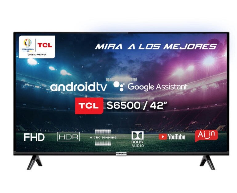 Smart Tivi TCL 42 Inch 42S6500 được thiết kế siêu mỏng, khung viền cứng cáp, thanh thoát.