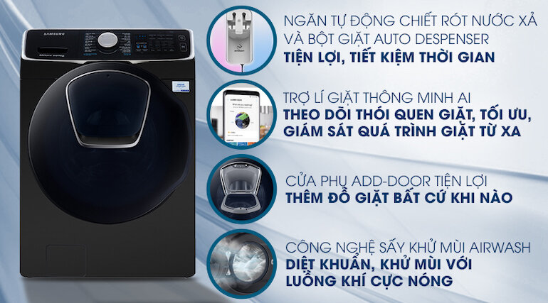 Máy giặt sấy 2in1 Samsung đa dạng mẫu mã, đáp ứng các nhu cầu sử dụng của nhiều gia đình