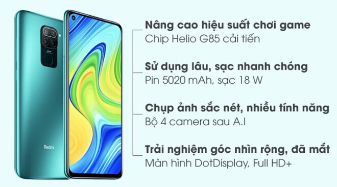 đánh giá xiaomi redmi note 9