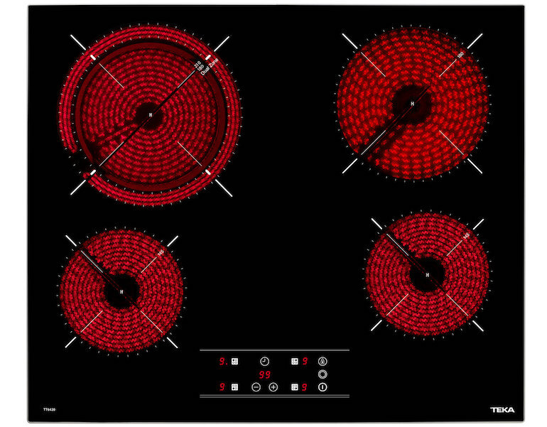Bếp hồng ngoại 4 vùng nấu Teka TR 6420 - thiết kế nhỏ gọn với nhiều vùng nấu tiện nghi