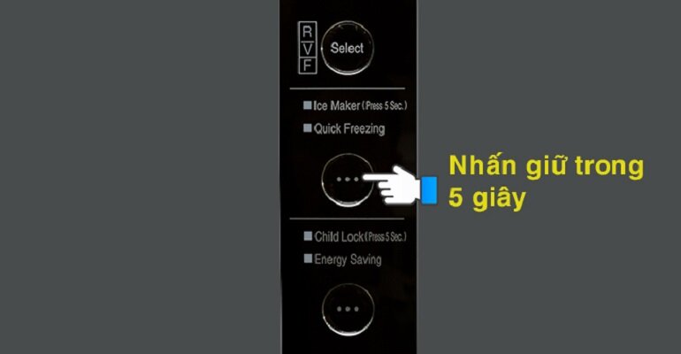 Hướng dẫn bật/tắt chế độ cấp đông nhanh trên tủ lạnh Hitachi R-SG38FPGV màu GS, GBK, GBW