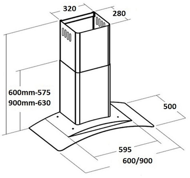 Máy hút mùi Cata Gamma VL3 60 Glass công nghệ hiện đại, tính năng thông minh