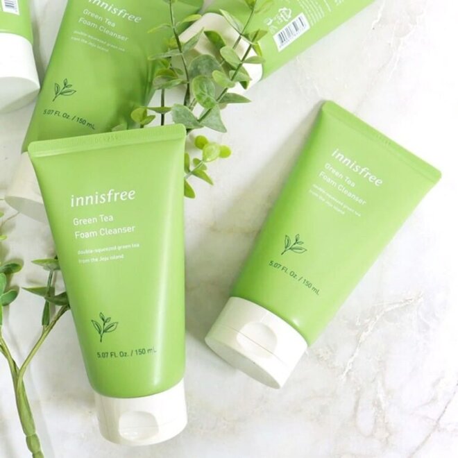 sữa rửa mặt Innisfree Green Tea Foam Cleanser phiên bản 2019