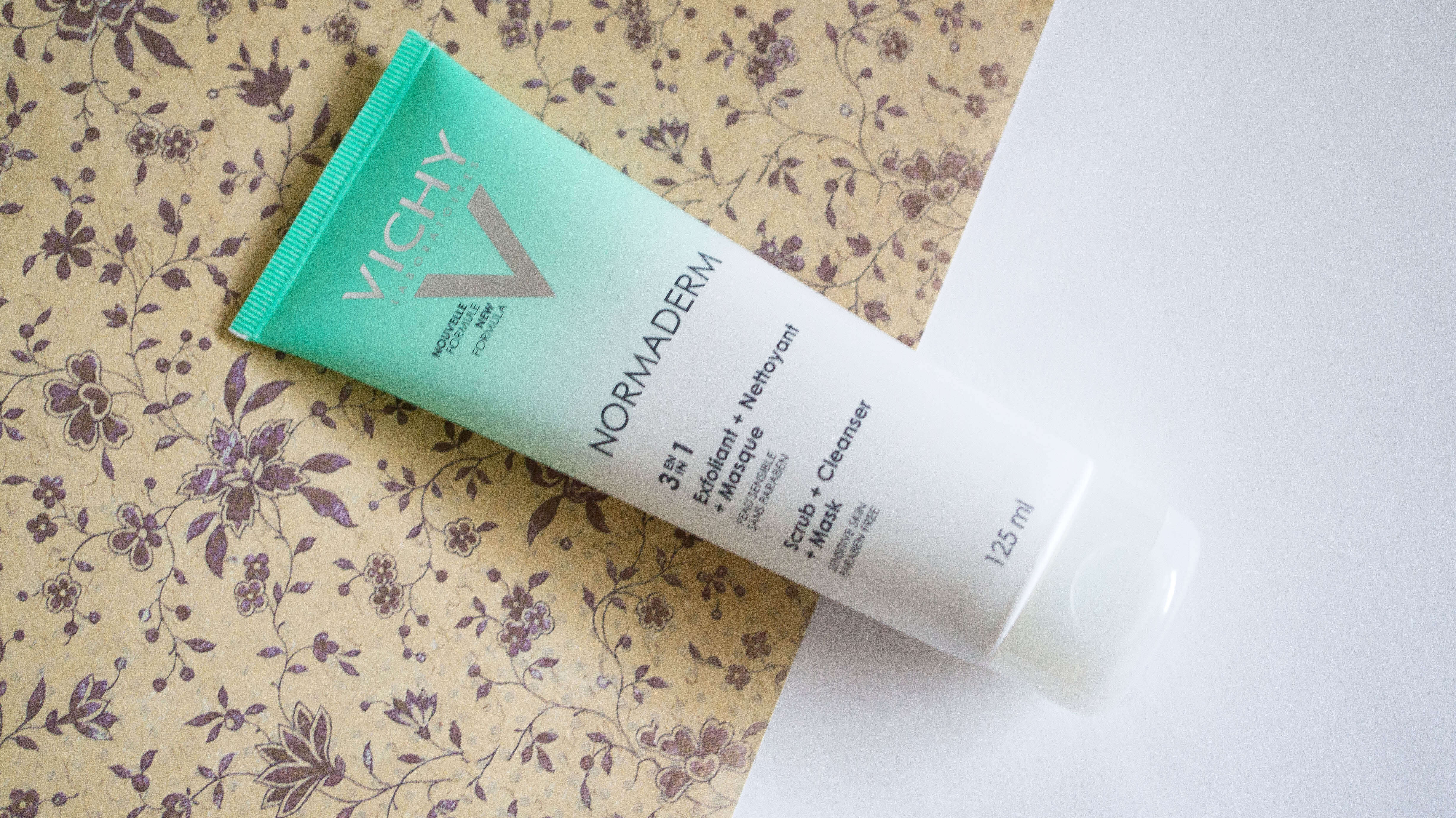 review tẩy da chết vichy normaderm 3 in 1 
