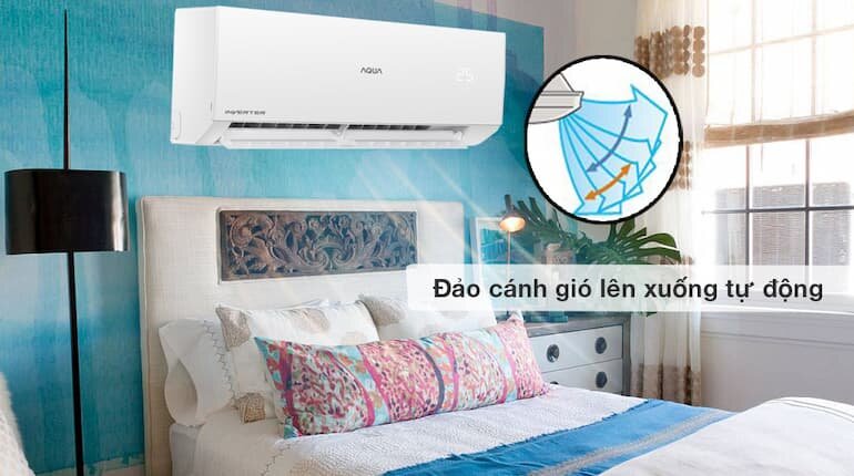 Máy lạnh có khả năng làm lạnh nhanh chóng với chế độ Turbo và cánh đảo gió lên xuống phù hợp