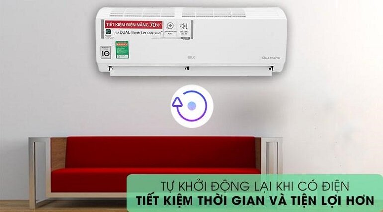 điều hòa LG V10APH2 9000 BTU 1 chiều Inverter gas R-32