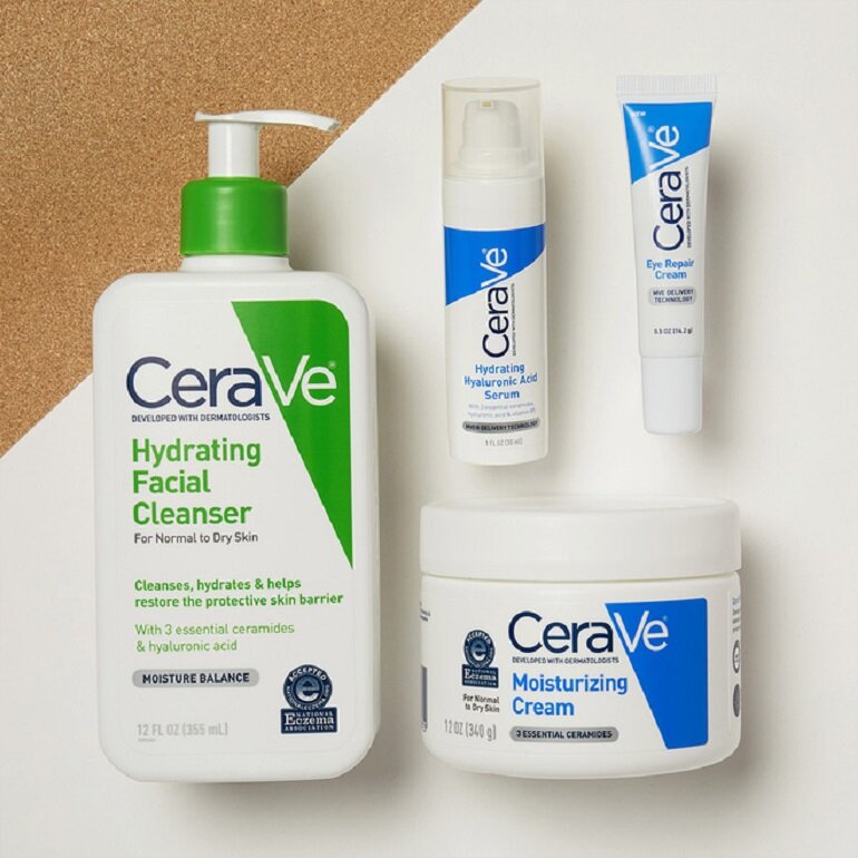 Cerave là thương hiệu nổi tiếng của Mỹ với nhiều dòng sản phẩm khác nhau