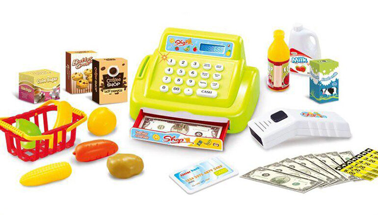 Đồ chơi bán hàng KIDAMI Pretend Play Toy Cash Register.