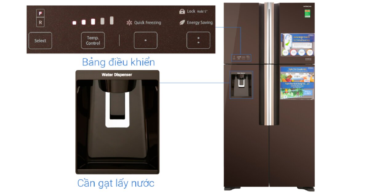 5 lý do bạn nên chọn mua tủ lạnh 4 cánh Inverter 540 Lít Hitachi R-FW690PGV7X cho gia đình trên 7 người