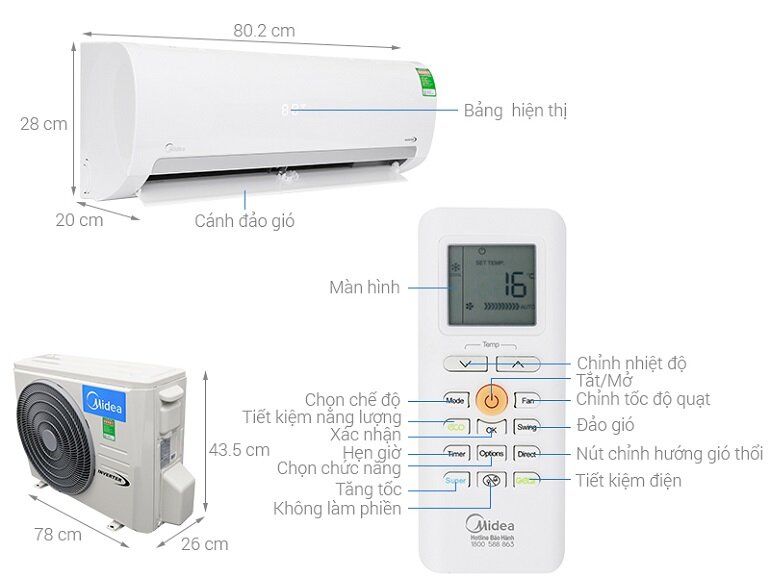 dieu hoa midea inverter 9000 btu msmaiii-10crdn1 