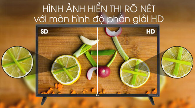 Độ phân giải HD đem lại chuẩn mực hiển thị hình ảnh