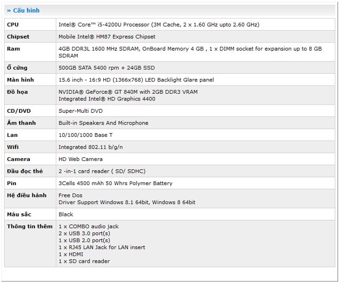 Laptop Asus K551LN