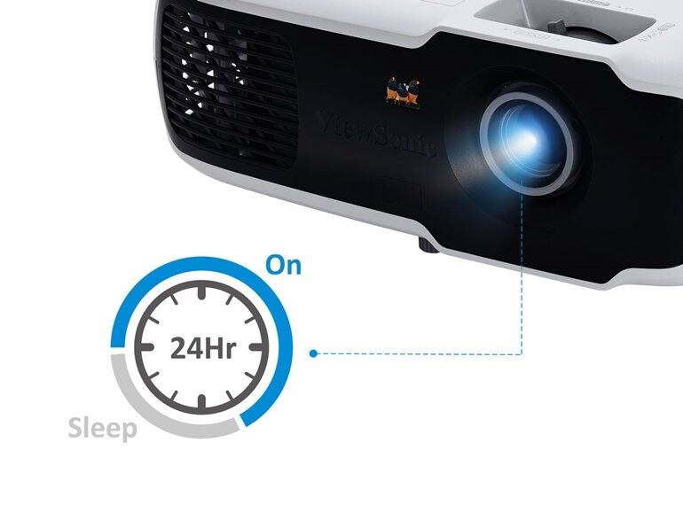 máy chiếu viewsonic pa502sp có thể kiểm soát thời gian trình chiếu