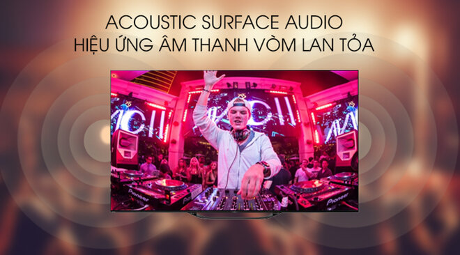 Âm thanh rộng khắp với công nghệ Acoustic Surface