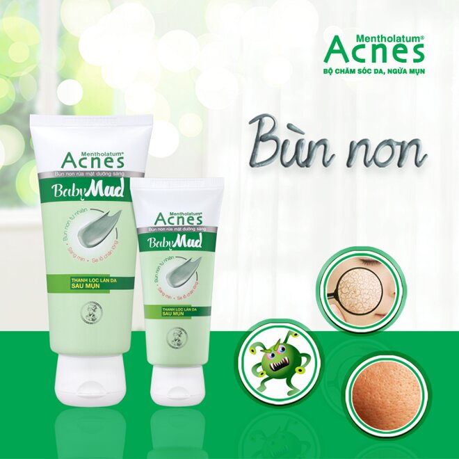 Sữa rửa mặt Acnes bùn non dưỡng sáng