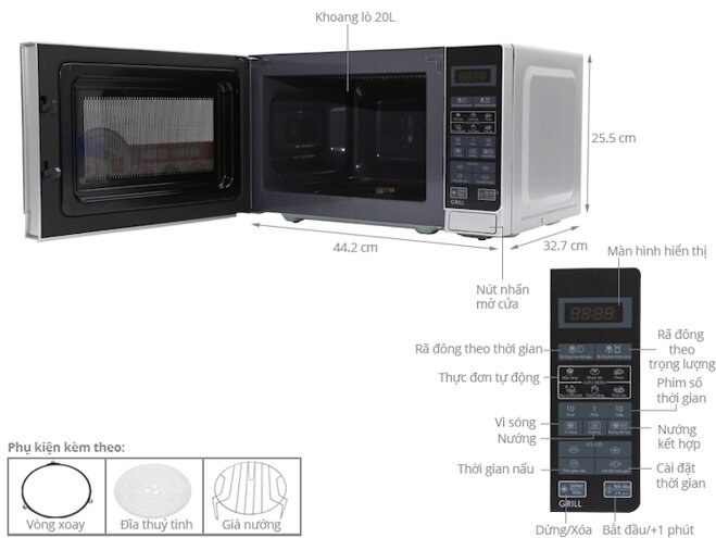 Lò vi sóng Sharp R-G272VN-S 20L