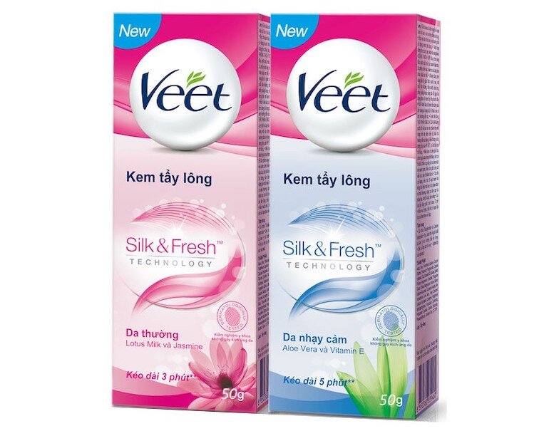 Kem tẩy lông Veet cho da thường và da nhạy cảm