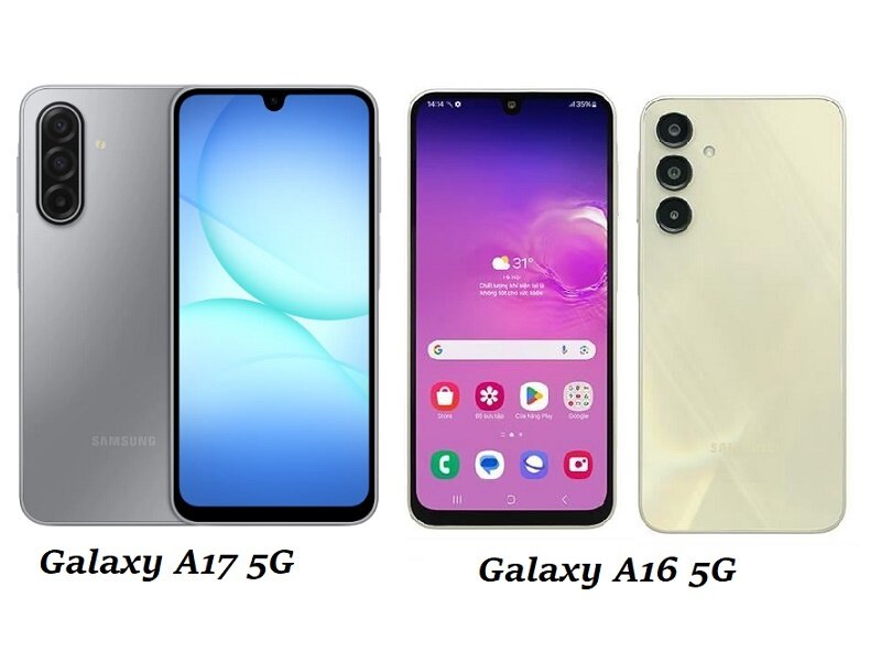 So kè Samsung Galaxy A17 5G và Galaxy A16 5G: Nâng cấp đáng kể, giá tăng nhẹ!