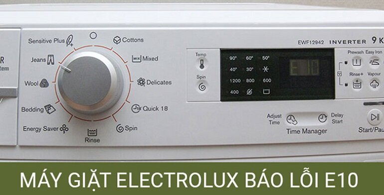 Lỗi E10 máy giặt Electrolux