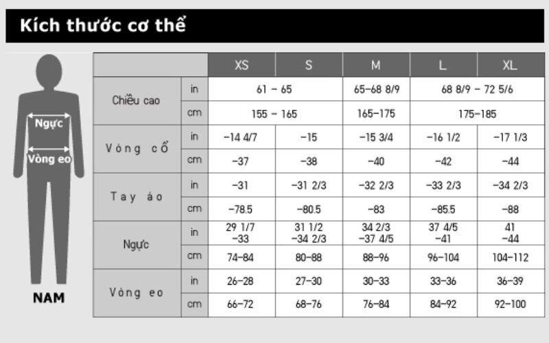 Cách lựa chọn size áo lông vũ Uniqlo cho nam