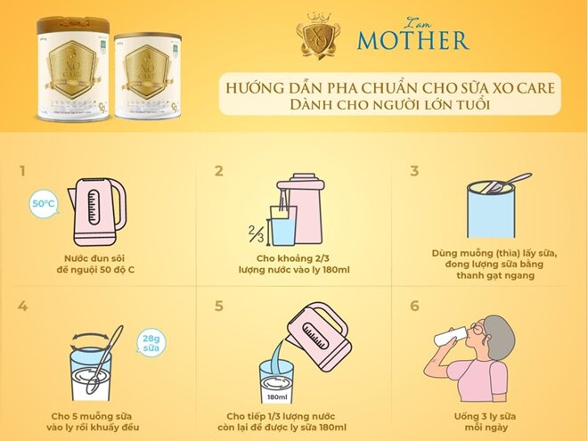 5 điểm nổi bật của sữa bột Imperial Majesty XO Care cho người trưởng thành