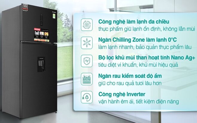 Đánh giá chi tiết tủ lạnh Sharp Inverter 417 lít SJ-X417WD-DG