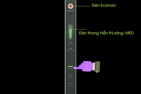 Chế độ Econavi sẽ tự động bật khi nhiệt độ ở mức 