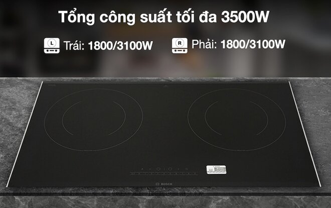 Bếp từ Bosch PPI82566VN công suất mạnh mẽ, nấu ăn siêu tốc