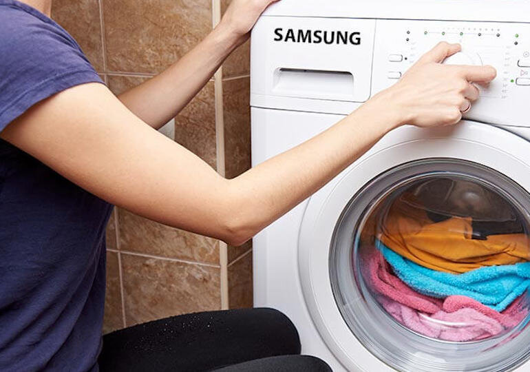 máy giặt Samsung bị khoá cửa