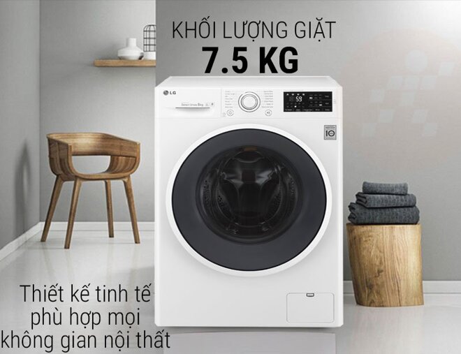 LG Inverter 7.5kg FC1475N5W2 sang trọng