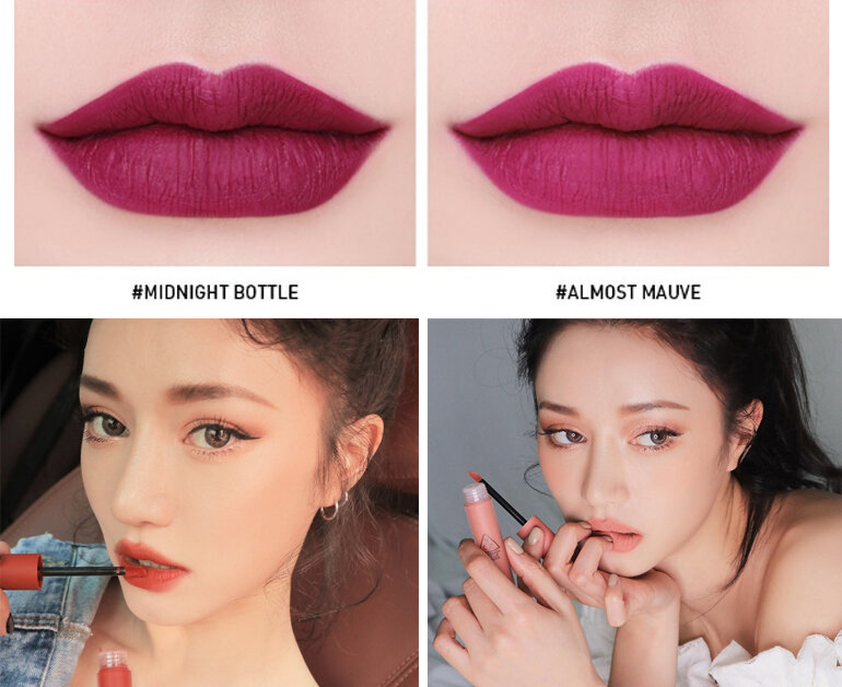 Review 10 màu Son 3CE Soft Lip Lacquer
