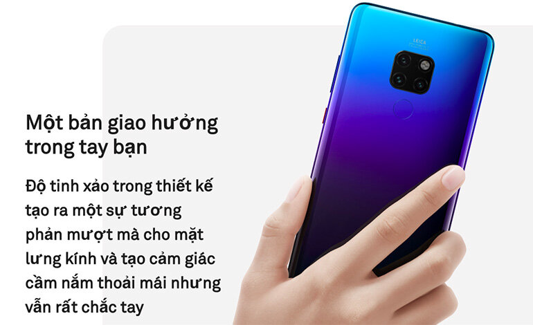 Điện thoại Huawei Mate 20 (2018) có 5 phiên bản màu sắc đẹp mắt