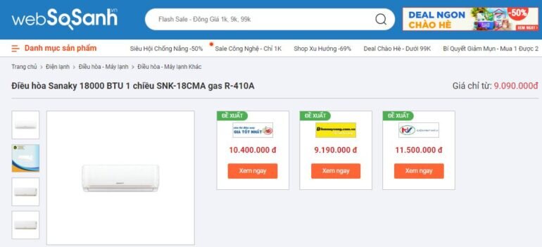 Điều hòa Sanaky SNK-18CMA 