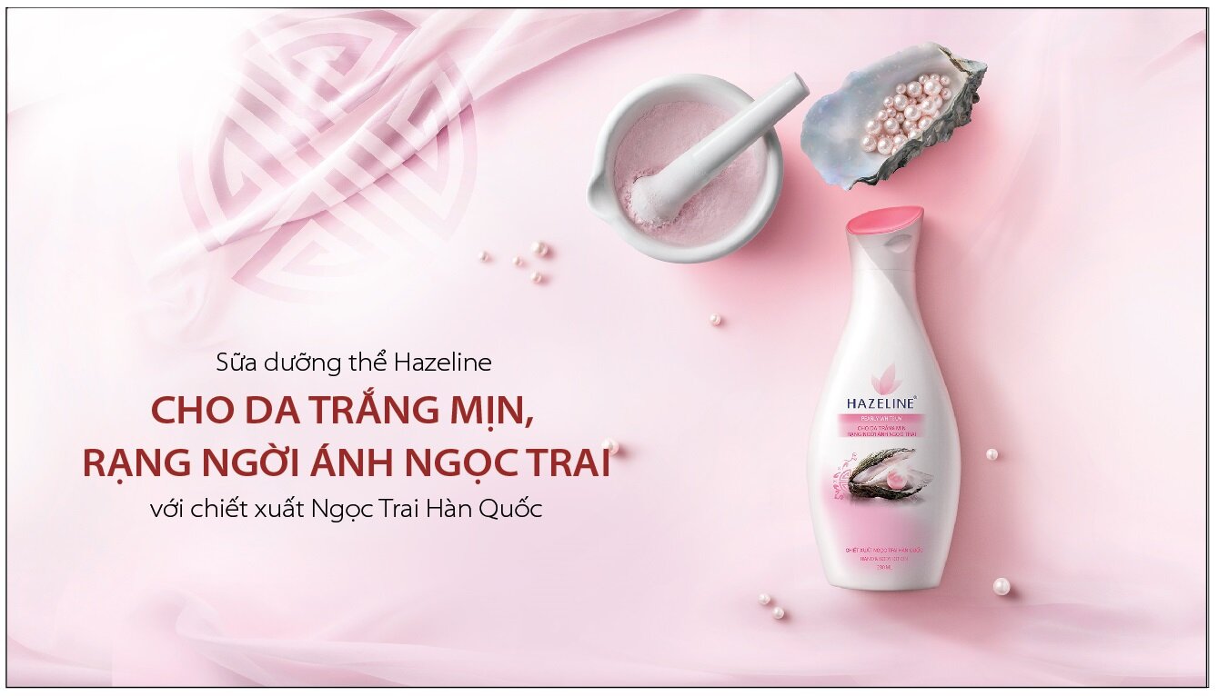 Sữa dưỡng thể trắng da Hazeline