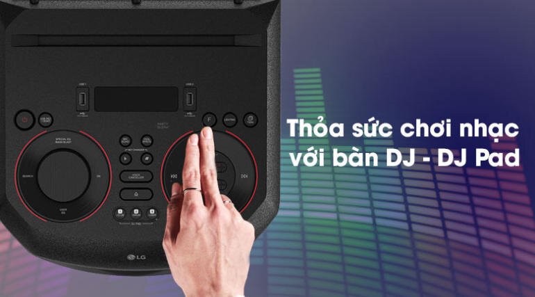 Trở thành DJ qua ứng dụng trên điện thoại Android hoặc iOS, hoặc điều khiển bảng DJ ngay trên loa.
