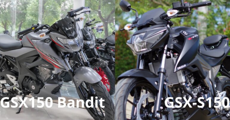So sánh Suzuki GSX150 Bandit và Suzuki GSX S150 về thiết kế