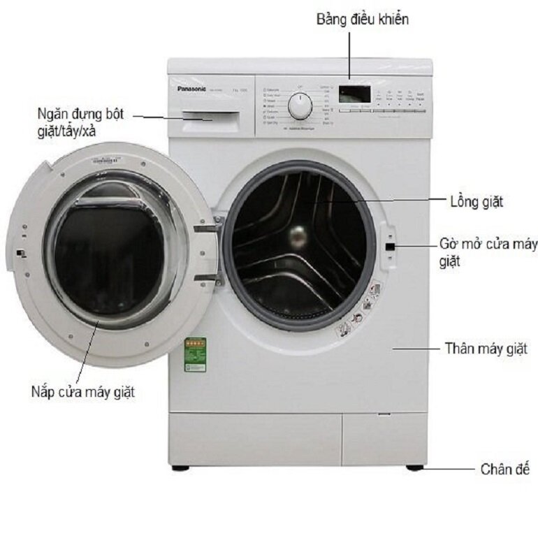 cách vắt quần áo bằng máy giặt panasonic cửa ngang