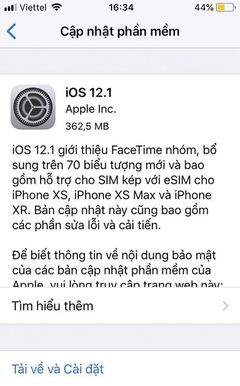 Có nên nâng cấp hệ điều hành iOS 12.1 mới nhất không ? Hệ điều hành iOS 12.1 sử dụng có ổn định không ?