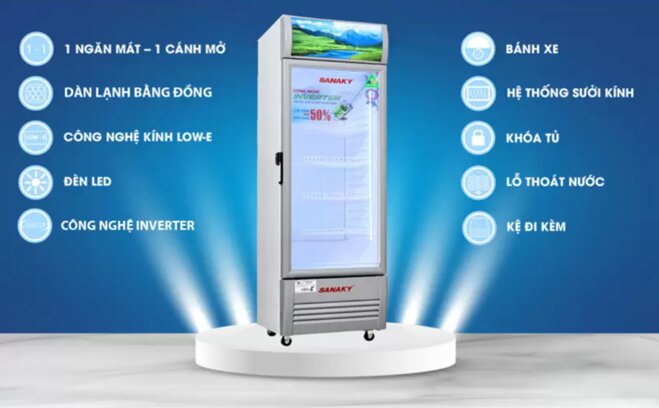 Tủ mát Sanaky 1 cánh 480 lít VH-5089K