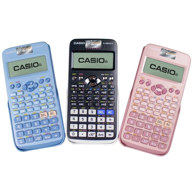 máy tính casio nhiều màu