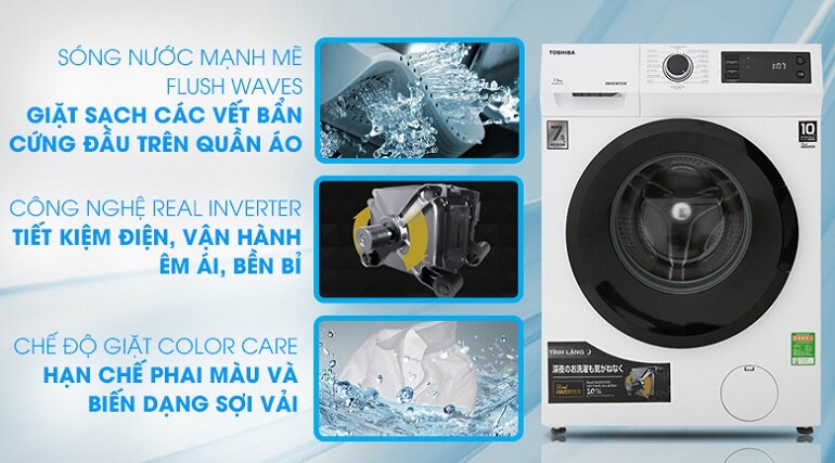 Máy giặt Toshiba Inverter 7.5 Kg TW-BH85S2V WK