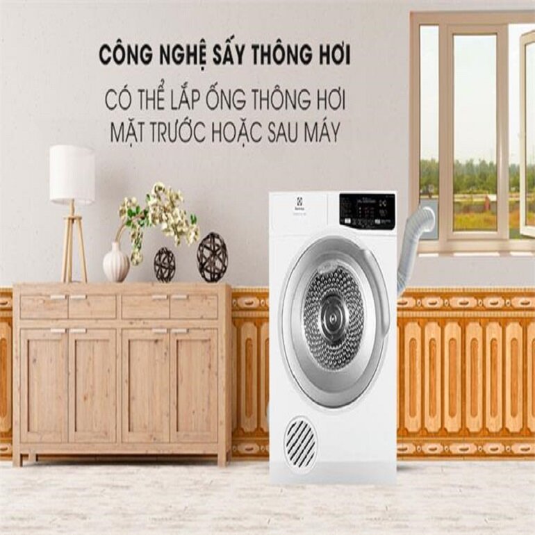 máy sấy quần áo electrolux EDV805JQWAA